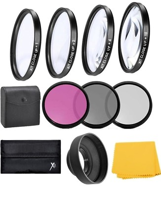 #ad 58mm Lens Filter Accessory Kit for Canon EOS T7 T100 1500D 2000D 3000D 4000D $39.89
