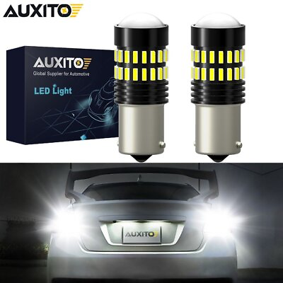 #ad AUXITO 1156 7506 Backup Reverse Light LED 48SMD High Power Super White Bulbs EON $12.59
