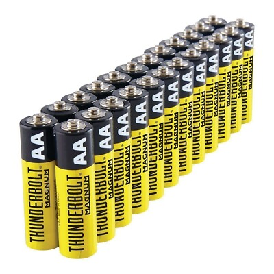 #ad 24 Value Pack Thunderbolt Magnum AA 1.5v Batteries for Remote Toys Flashlight $9.90