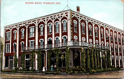 #ad Postcard Hotel Hays in Warsaw Indiana 3146 $8.00