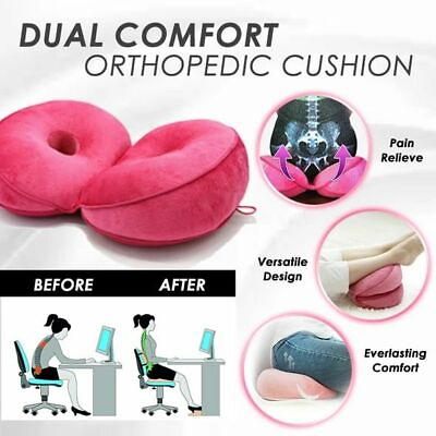 #ad Orthopedic Seat Cushion Cotton Dual Comfort Pressure Relief Hips Pelvis Pillow $30.99
