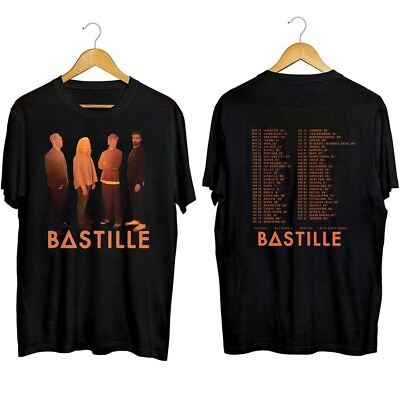 #ad Bastille Band Music American Tour 2023 T Shirt Black 2 Side Gift For Fans Music $19.99