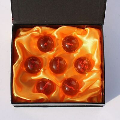 #ad 7 pcs New DragonBall Z 3.5cm Stars Crystal Ball Replica Collection In Box Set $14.99