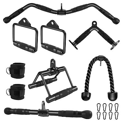 #ad KUKUVI LAT Pulldown Bar Attachments Cable Machine Accessories for Home Gym Tr... $89.95