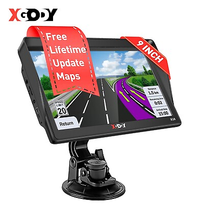 #ad XGODY 9#x27;#x27; Large Screen GPS Navigation for Truck Motorhome Spoken Direction 2024 $49.99
