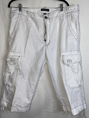 #ad International Concepts Men#x27;s Size 36 White Cargo Shorts $11.53