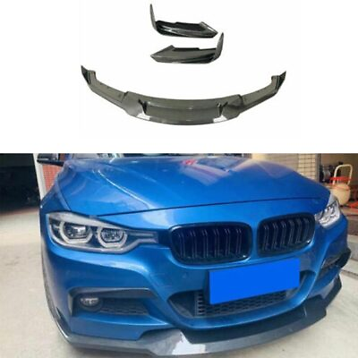#ad MAD Style Front Bumper Carbon Fiber Lip Spoiler Splitter For BMW F30 2013 2019 $1124.07