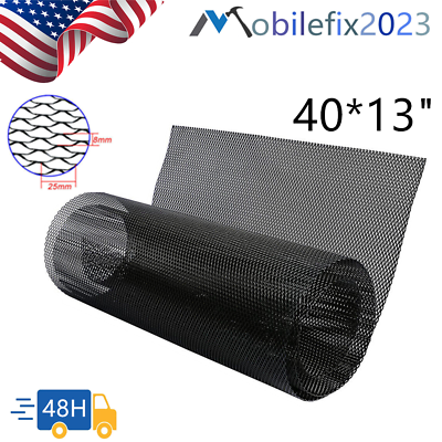#ad Car Universal Grille Mesh Net Sheet Aluminum Rhombic Auto Mesh Grill 40*13 inch $11.59