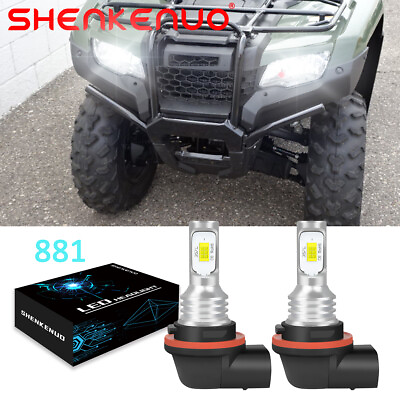 #ad For 4030061 2PC LED Headlight Bulbs ATV Polaris models 30 30w 3 Prong White Kits $20.45