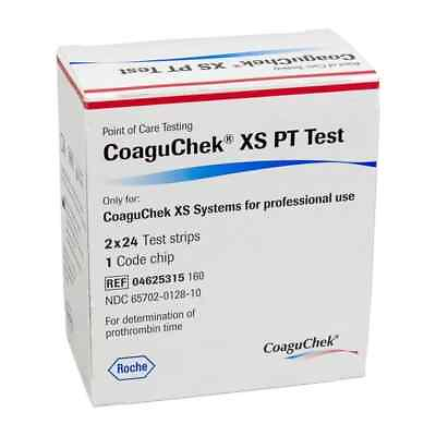 #ad Coagulation INR Test Strips 48ct Box and Code Chip Exp. 04 2025 NEW $239.95