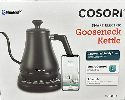 #ad COSORI Electric Gooseneck Kettle Smart Bluetooth w Variable Temperature Control $47.99