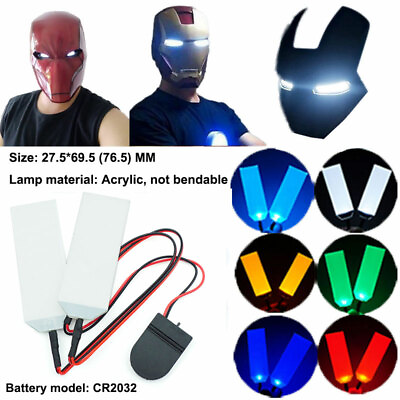#ad DIY LED Light Eyes Kits For Halloween Helmet Mask Eyes Light Cosplay Accessories $6.49