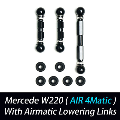 #ad FOR MERCEDES S CLASS W220 AIR 4MATIC ADJUSTABLE LOWERING KIT LINKS SUSPENSION V3 $109.99