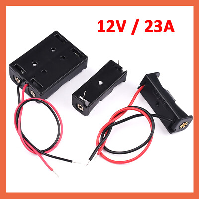 #ad Battery Holder Box 12V 1 2 Position Battery Box Case 15cm Wires With Pin 23A $3.25