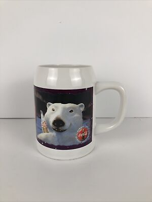 Coca cola polar bear mug. 5 inches tall. Large and heavy ceramic. New no box. $8.95