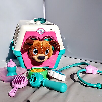#ad Disney Doc McStuffins On The Go Pet Vet Carrier Findo Dog Plush Toy Play Set Lot $9.20