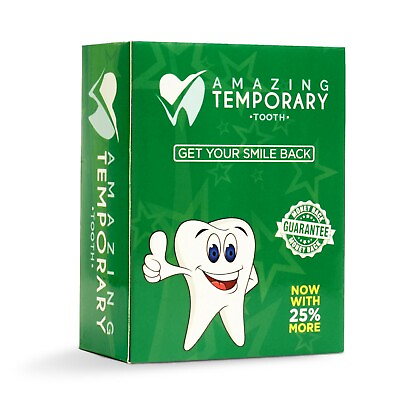 #ad Amazing Temporary Missing Tooth Kit Replacement Temp Dental 25% more than others $21.89