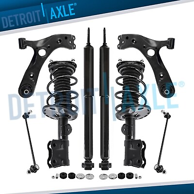 #ad Front Struts Rear Shocks Lower Control Arms Sway Bars for Toyota Prius Plug In $262.45