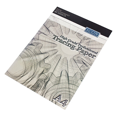#ad 5 x A4 Tracing Paper Pads 70gsm 40 Sheet Transparent Translucent Books Pack Set GBP 19.00