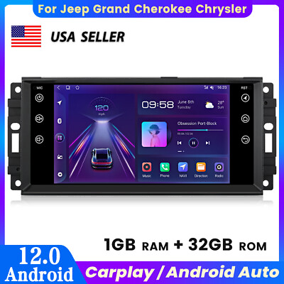 #ad Car GPS Radio Navi Stereo For Jeep Grand Cherokee Dodge RAM Chrysler Carplay $149.99