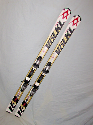 #ad Volkl RTM 7.4 All Mtn Skis 163cm with Marker 10 Fastrak adjustable ski bindings $164.00