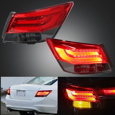 #ad VLAND LED Tail Lights For Honda Accord EX EX L Sedan 2008 2012 Brake Rear Lamps $117.60