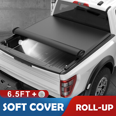 #ad 6.5FT Roll up Soft Tonneau Truck Bed Cover for 2004 2015 Nissan Titan Standard $121.79