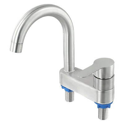 #ad Multi Process Surface Stainless Steel Basin Faucet with Hot and Cold Mixer $36.60