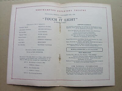 #ad 1958 TOUCH IT LIGHT Robert Storey Peter Wyatt Eric Gould Reginald Hearne Workman GBP 7.50
