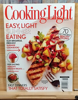 #ad Cooking Light JUNE 2010 Easy Light Summer Eating 70 of the Best Healthy Recipes $4.49