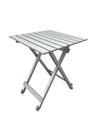#ad Aluminum Outdoor Camping Folding Table Aluminum Lightweight Portable Silver $28.67