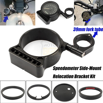 #ad Side Speedometer Relocation Mount Bracket Kit For Harley Dyna Sportster XL 1200 $43.27