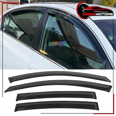 #ad Fits 07 12 Nissan Altima L32A 4DR Side Window Visors Vent Rain Deflectors Guards $28.79