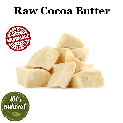 #ad Pure Cocoa Butter Unrefined Natural Organic Prime Pressed Cacao Bean Food Grade $7.95