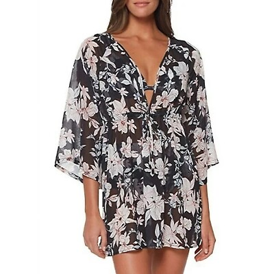 #ad Sanctuary Night in the Jungle Cover Up Dress Women#x27;s Swimsuit Size Medium NWT $18.99