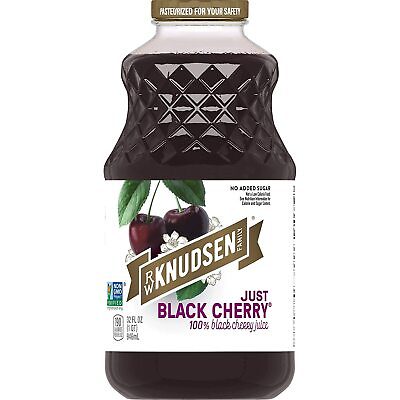#ad R.W. Knudsen Just Black Cherry Juice 32 Ounces Packaging May Vary Pack of 3 $30.99