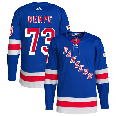 #ad Matt Rempe New York Rangers MEN#x27;s Jersey Free Shipping Blue #73 $59.90