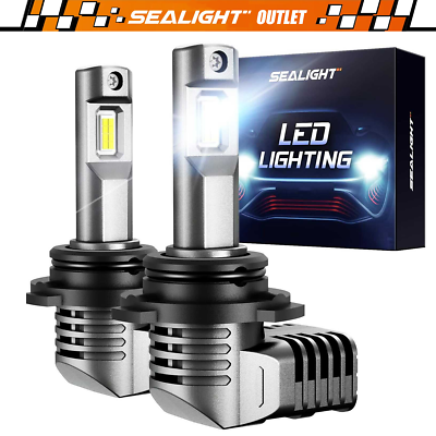 #ad CANBUS 9005 LED Headlight Super Bright Bulbs Kit White High Low Beam HB3 Pair $31.99