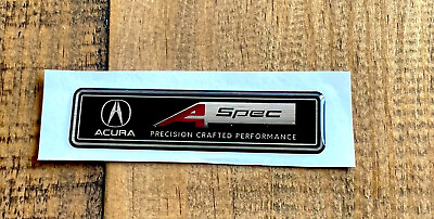 #ad For Acura Aspec MDX TLX RDX ILX RSX TL Emblem badge Decal Sticker Black Chrome $23.00