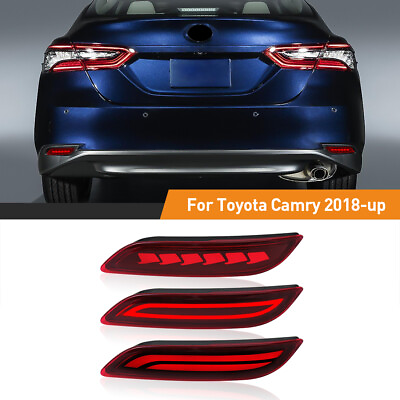 #ad For 2018 23 Toyota Camry Rear LED Reflectors Sequential 2pcs $23.99