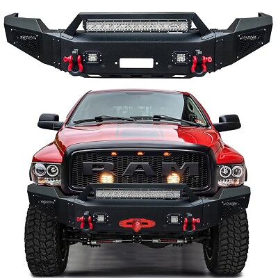 #ad Vijay For 2002 2005 Dodge Ram 1500 Front Bumper With Winch Plateamp;LED Lights $839.99