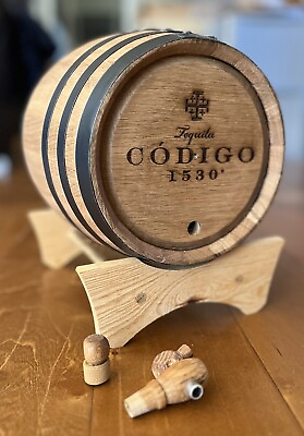 #ad Codigo 1530 Tequila Branded 5L Spirits Whiskey Aging Oak Barrel Brand New In Box $119.99