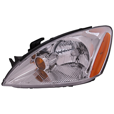 #ad Headlight Halogen Fits 04 07 Mitsubishi Lancer Chrome Left Driver side Headlamp $85.00