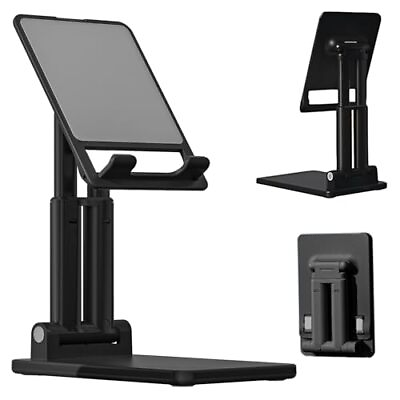 #ad Phone Stand for Desk Cell Phone Holder Height Adjustable Cellphone Desktop ... $14.76