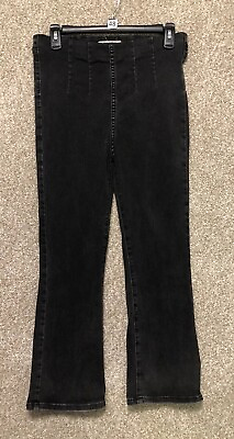 #ad Free People Women#x27;s Size 28 Lyocell Cotton Soft Black Jeans Stretch $17.99