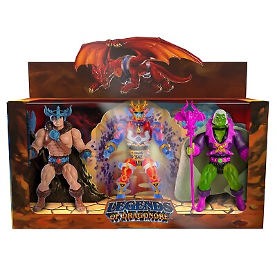 #ad Power Con Exclusive Legends of Dragonore Power Clash 3 Pack Sealed 2023 $142.00