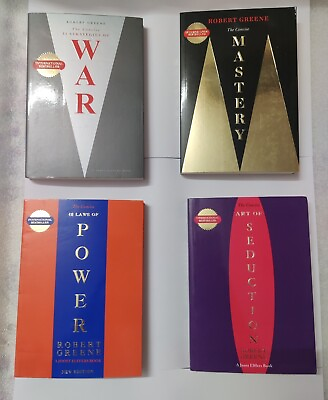 #ad The Robert Greene Collection 4 Book Set Concise Seduction Power Mastery War $36.50