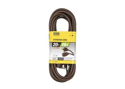 #ad 20 ft. 16 3 Light Duty Brown Indoor Outdoor Extension Cord $24.72