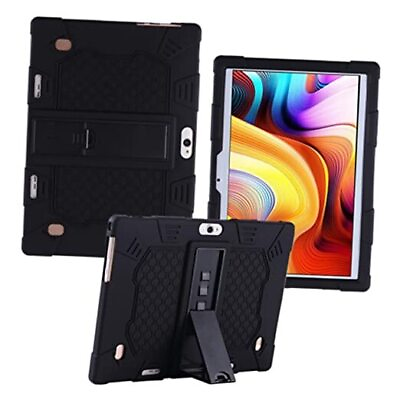 #ad Case for YELLYOUTH 10.1 inch Android Tablet Silicone Adjustable Stand Black $18.78