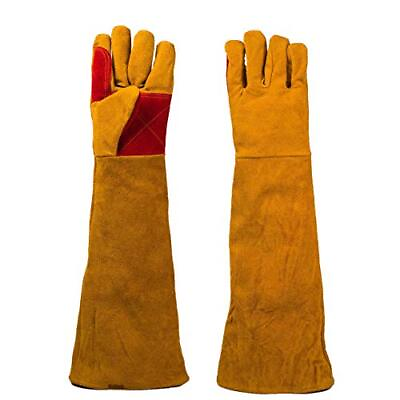 #ad Eyourlife 1 Pair Leather Welding Gloves Cut Proof Labor Gloves Thicken Extr... $37.88